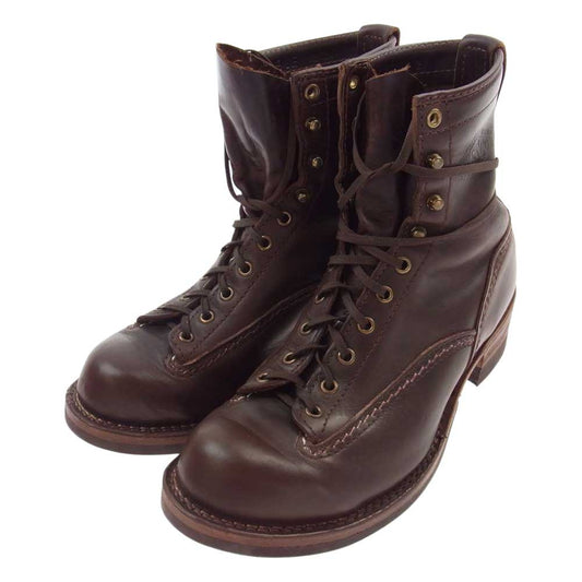 WESCO ウエスコ Brown Chromexcel Jobmaster Lace to Toe ブラウン クロムエクセル カウハイド ジョブマスター ブーツ ブラウン系 US9.5E【中古】