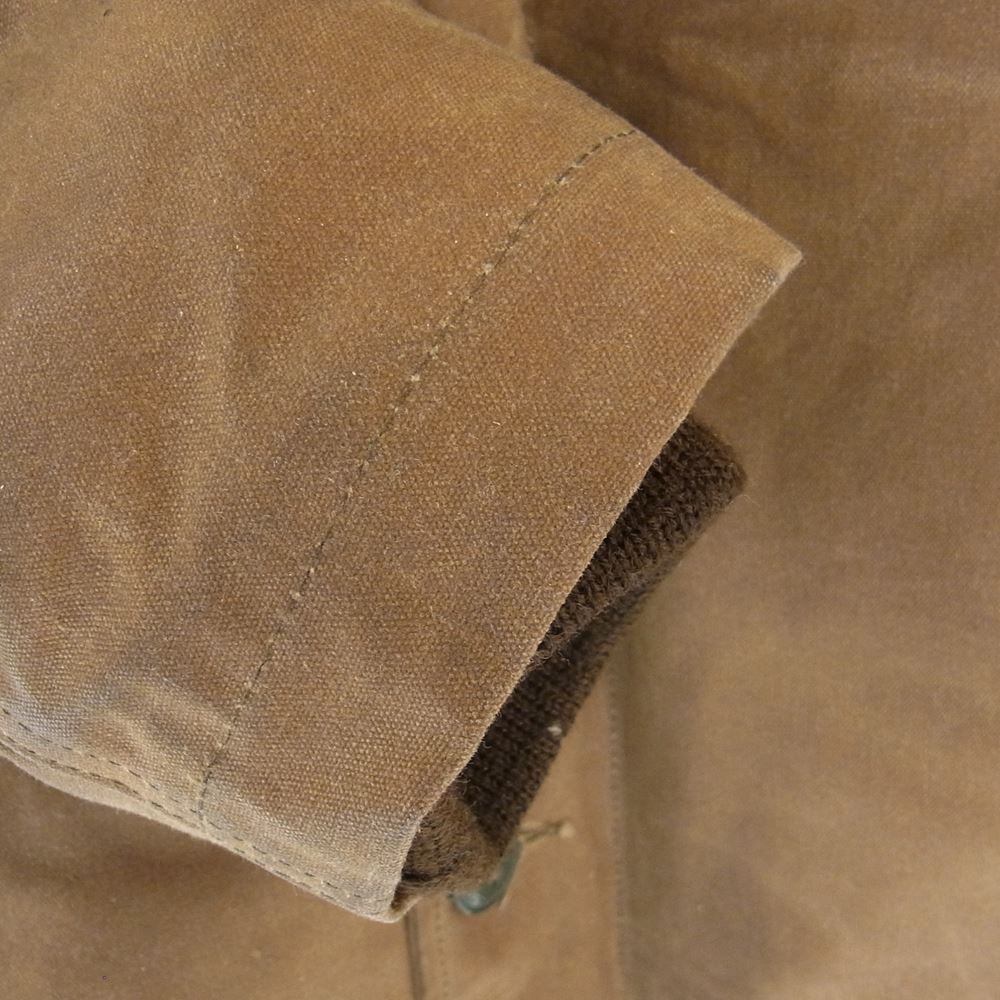WESCO ウエスコ × DEHEN N-1 JACKET Dark Tan & Brown Sheep Skin Mouton ディーエン オイルド デッキ ジャケット ライトブラウン系 M【中古】