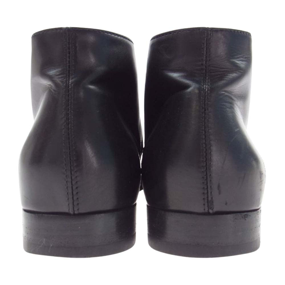 LOUIS VUITTON ルイ・ヴィトン BA0055 Uチップ レザー チャッカブーツ ブラック系 6.5【中古】