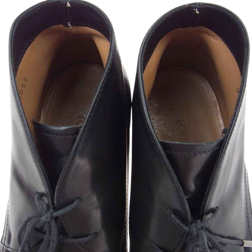 LOUIS VUITTON ルイ・ヴィトン BA0055 Uチップ レザー チャッカブーツ ブラック系 6.5【中古】