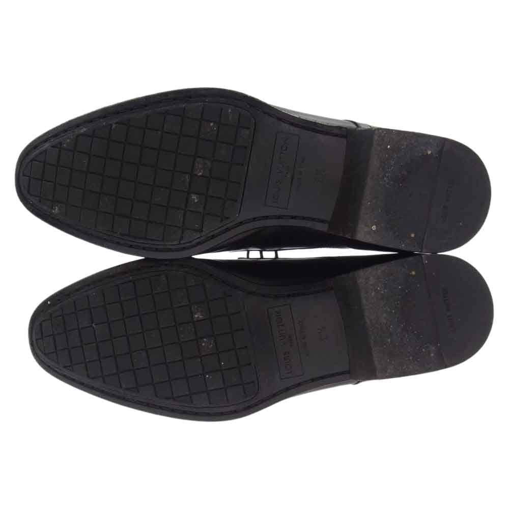 LOUIS VUITTON ルイ・ヴィトン BA0055 Uチップ レザー チャッカブーツ ブラック系 6.5【中古】
