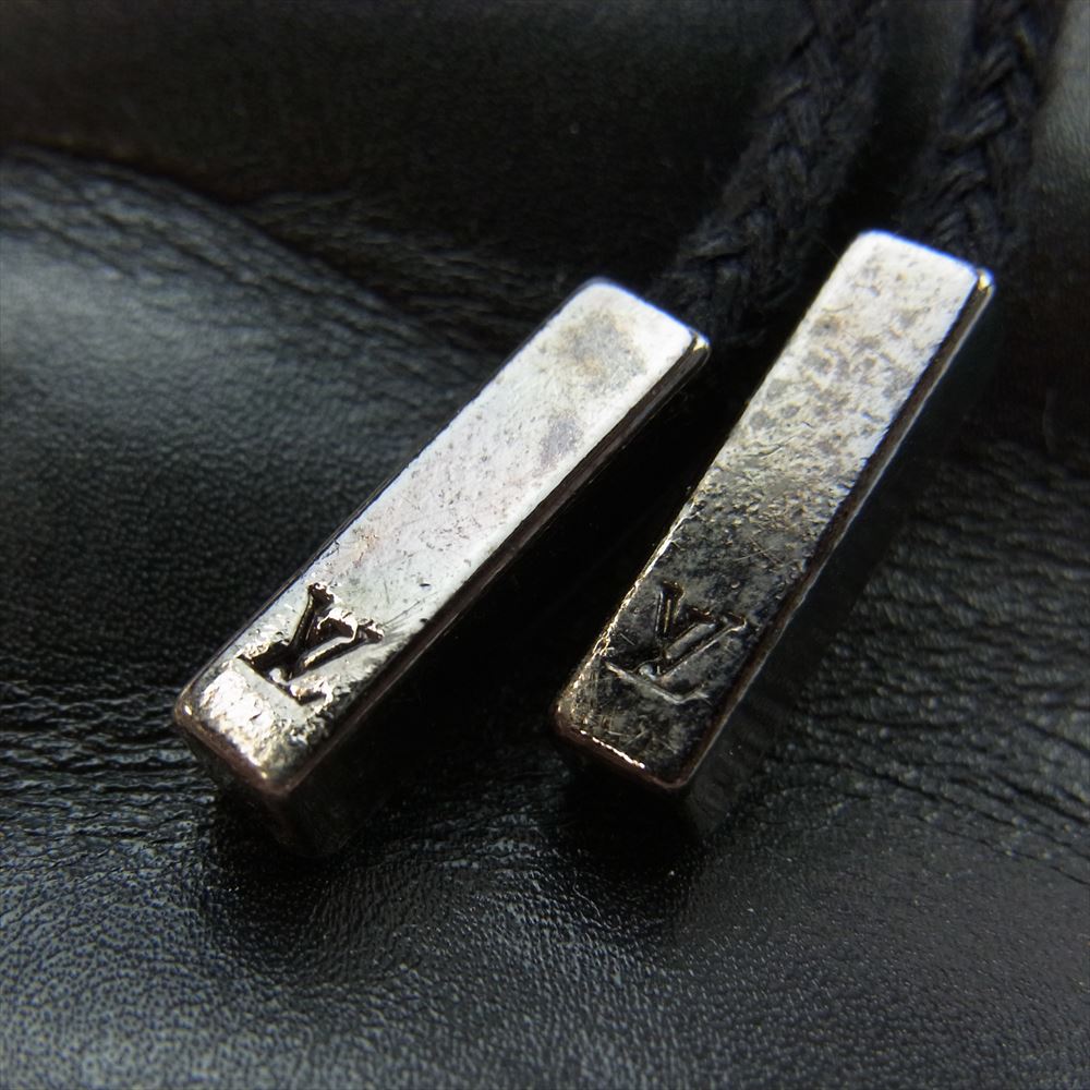 LOUIS VUITTON ルイ・ヴィトン BA0055 Uチップ レザー チャッカブーツ ブラック系 6.5【中古】