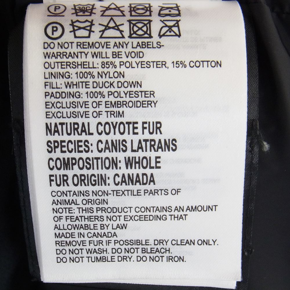 CANADA GOOSE カナダグース 2302JL R 国内正規品 グリフィンタグ MACKENZIE PARKA マッケンジーパーカー ダウンジャケット ダークネイビー系 M【中古】