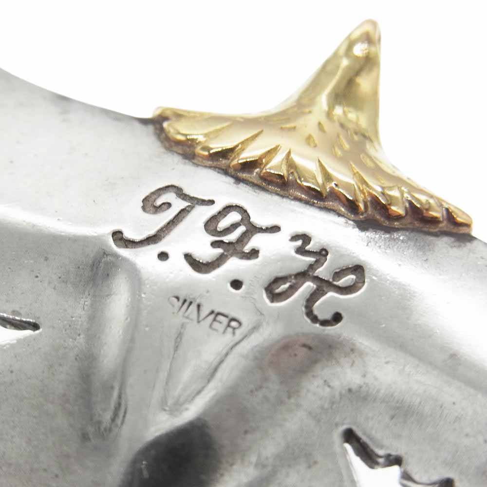 THE FLAT HEAD ザフラットヘッド 頭金 イーグル ペンダント トップ シルバー系 ゴールド系【中古】