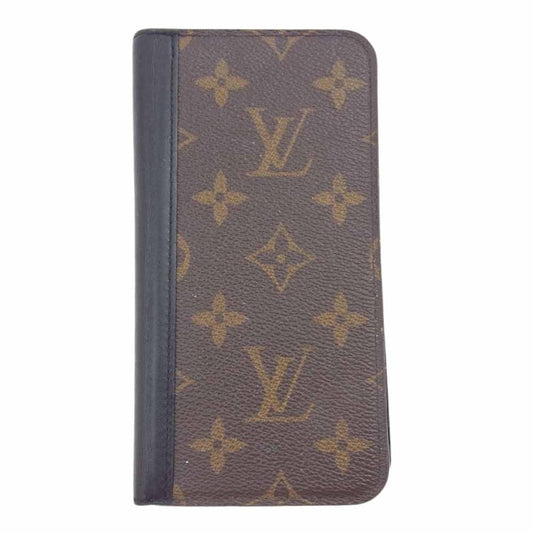 LOUIS VUITTON ルイ・ヴィトン M69577 iPhone 11 モノグラム フォリオ スマホケース ダークブラウン系【中古】