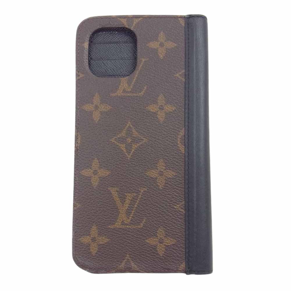LOUIS VUITTON ルイ・ヴィトン M69577 iPhone 11 モノグラム フォリオ スマホケース ダークブラウン系【中古】