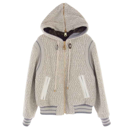 LOUIS VUITTON ルイ・ヴィトン 1AA94 国内正規品 ルレックスツイード バーシティ ボンバージャケット マルチカラー系 34【美品】【中古】