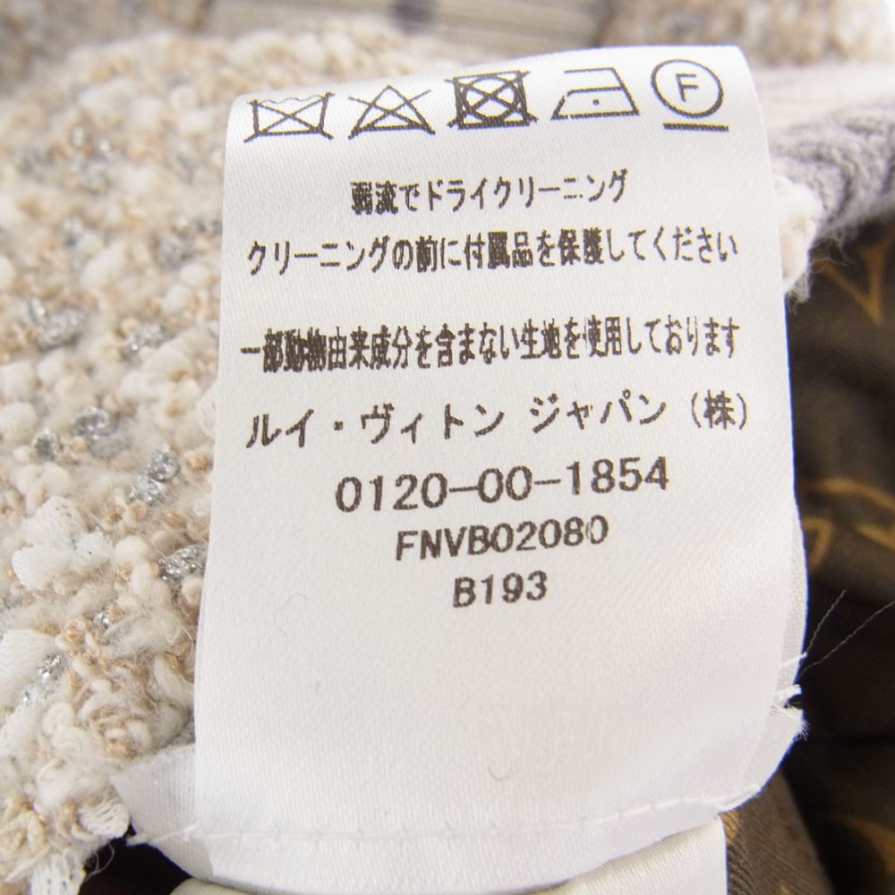 LOUIS VUITTON ルイ・ヴィトン 1AA94 国内正規品 ルレックスツイード バーシティ ボンバージャケット マルチカラー系 34【美品】【中古】