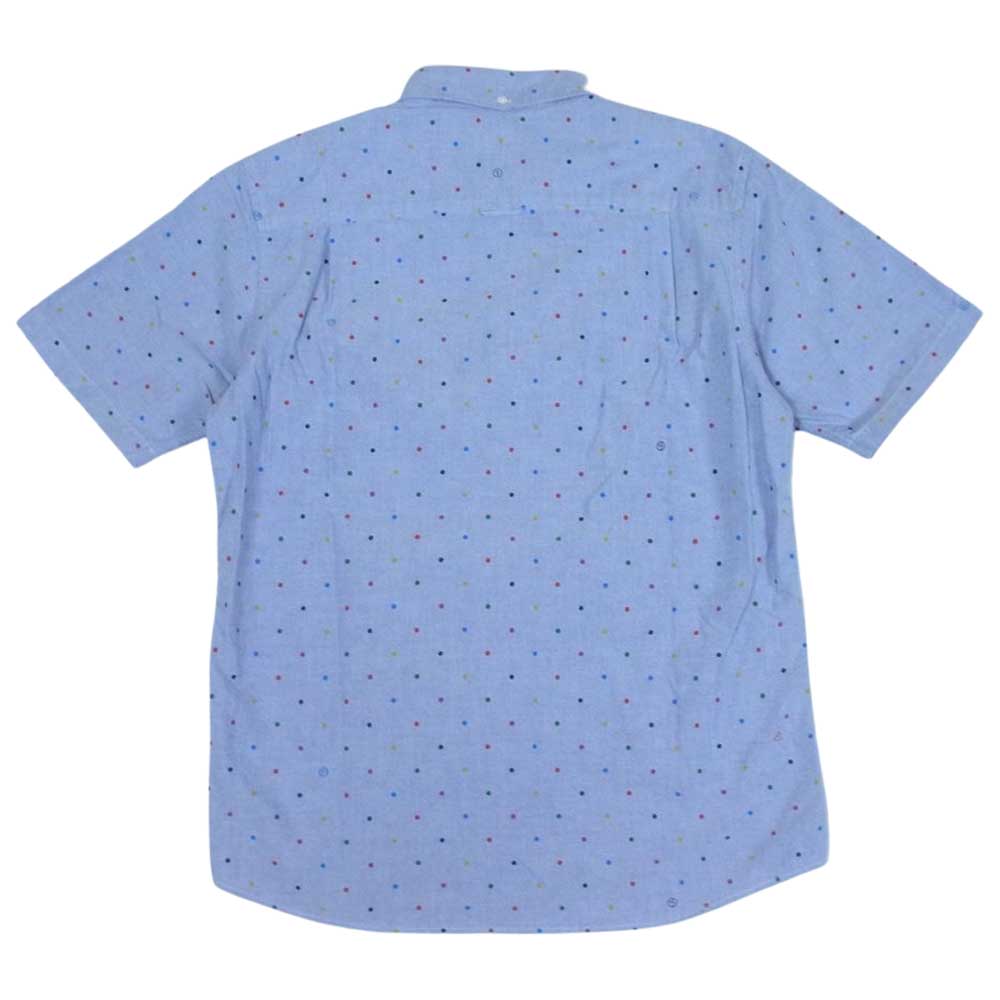 uniform experiment ユニフォームエクスペリメント UE-140081 ドット柄 半袖 シャツ ライトブルー系 3【中古】