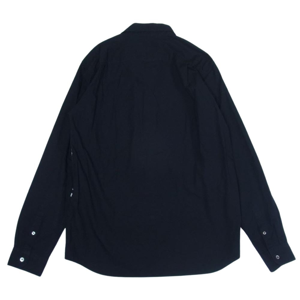 uniform experiment ユニフォームエクスペリメント UE-160028 FABRIC MIX REGULAR SHIRT 長袖 シャツ ブラック系 4【中古】