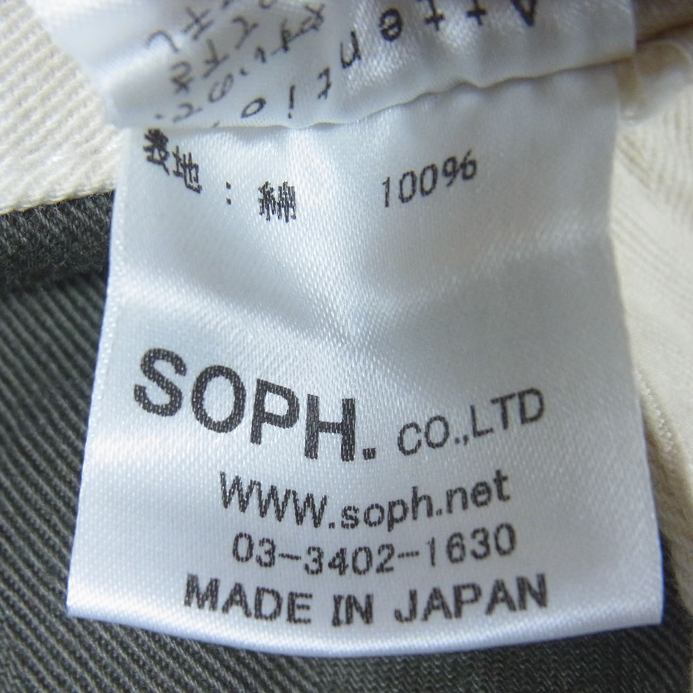 SOPHNET. ソフネット サイド ジップ ポケット カーゴ パンツ オフホワイト系 L【中古】