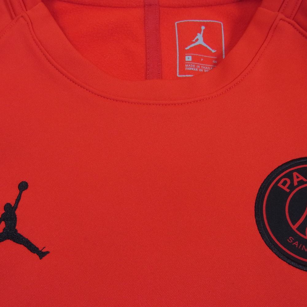 NIKE ナイキ SP190710HSE JORDAN × PARIS SAINT GERMAIN ジョーダン パリ サンジェルマンハーフジップ Tシャツ   レッド系 S【中古】