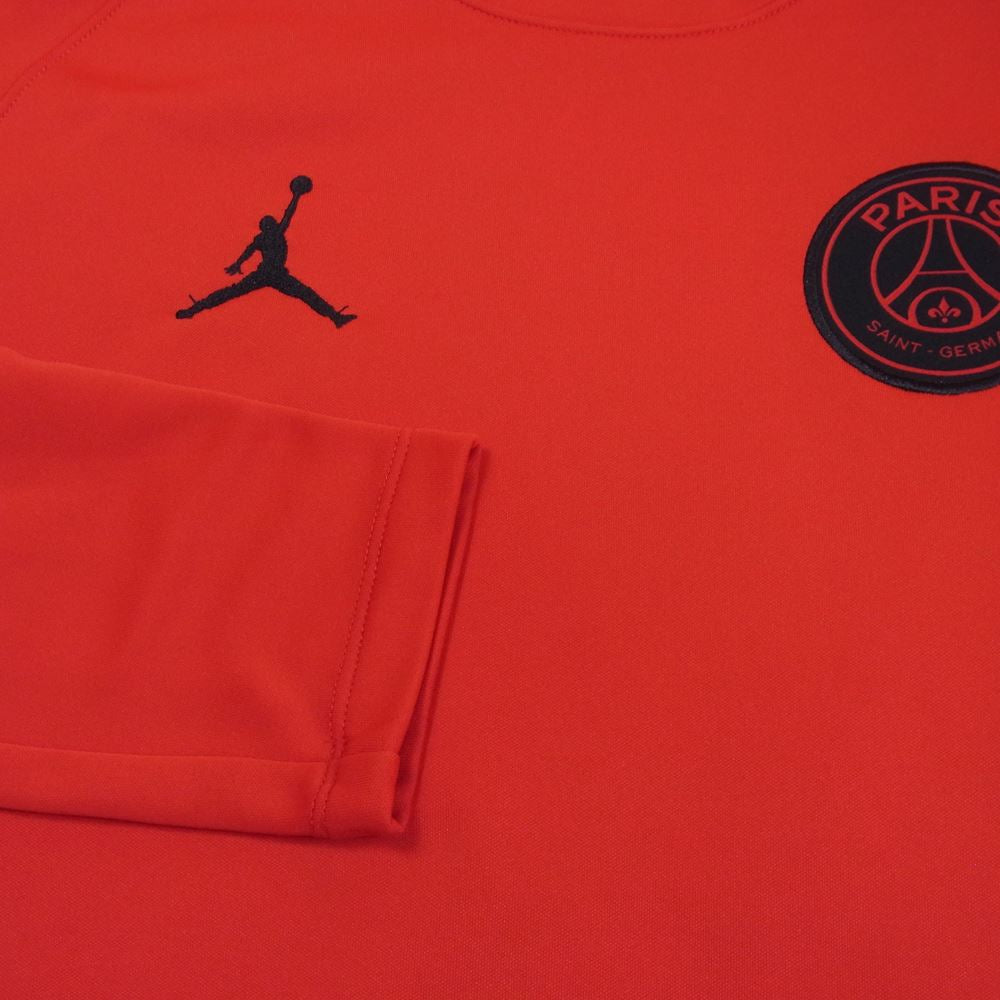 NIKE ナイキ SP190710HSE JORDAN × PARIS SAINT GERMAIN ジョーダン パリ サンジェルマンハーフジップ Tシャツ   レッド系 S【中古】
