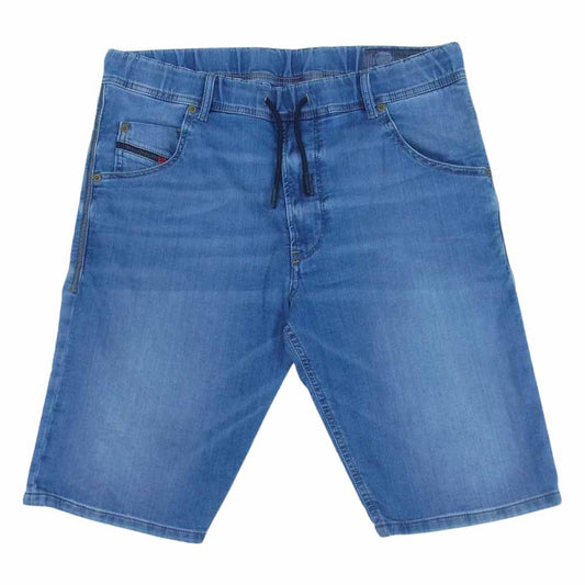 DIESEL ディーゼル d-krooshort joggjeans ジョグジーンズ スウェット デニム ショーツ インディゴブルー系 30【中古】