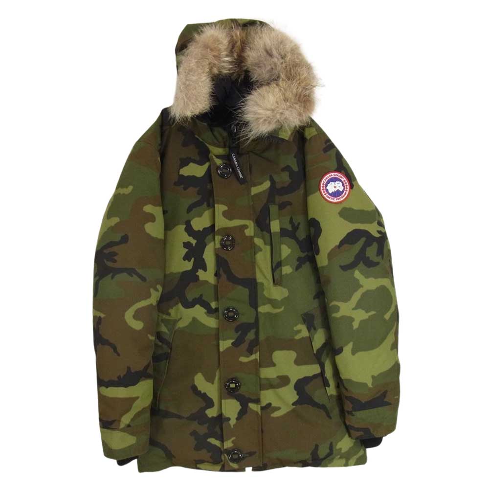 CANADA GOOSE カナダグース 3438JM R 国内正規品 グリフィンインターナショナル JASPER PARKA ジャスパー パーカー ダウン ジャケット 迷彩柄 カーキ系 S/P【中古】