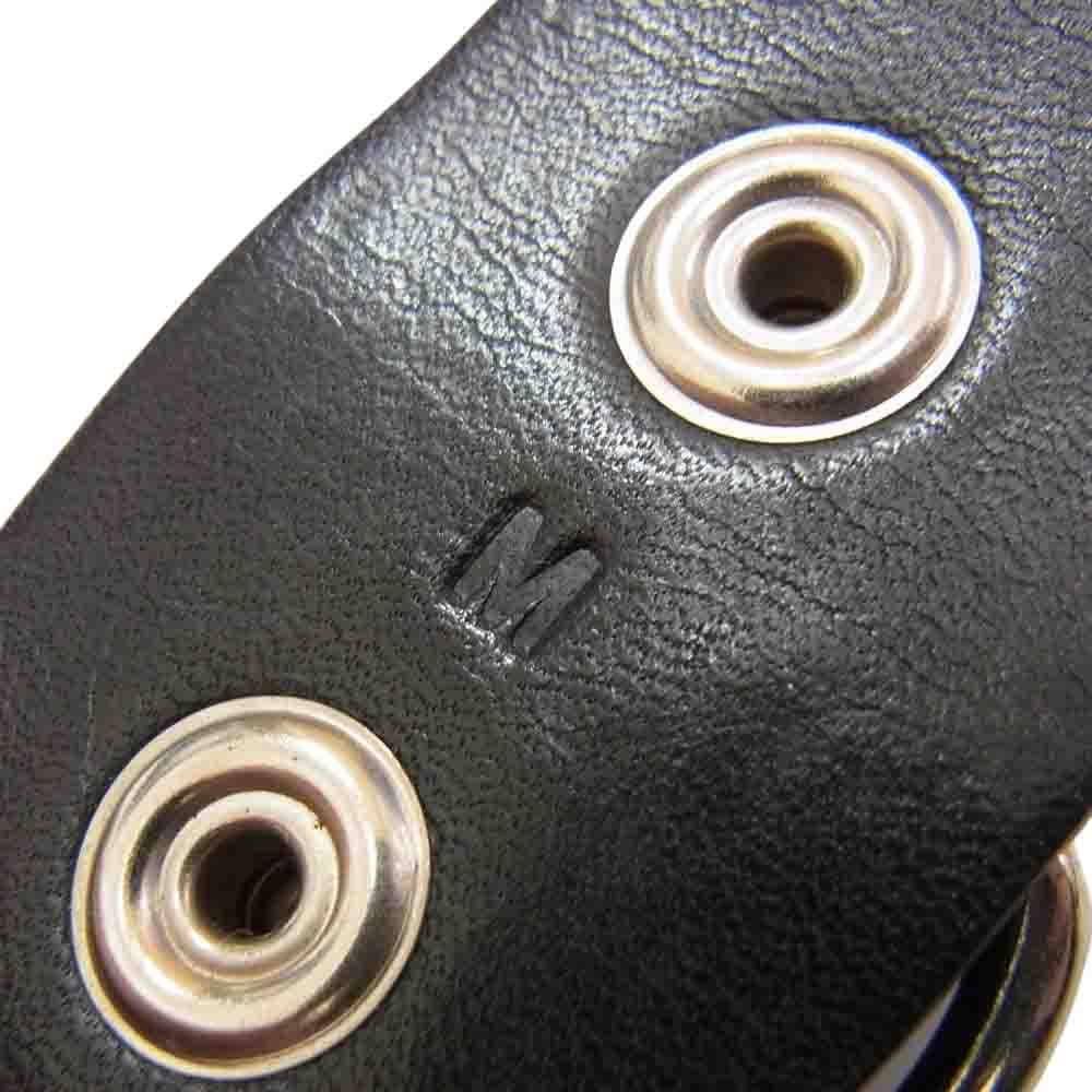 トリプルシックス スタッズ レザー ベルト ブラック系 M【中古】