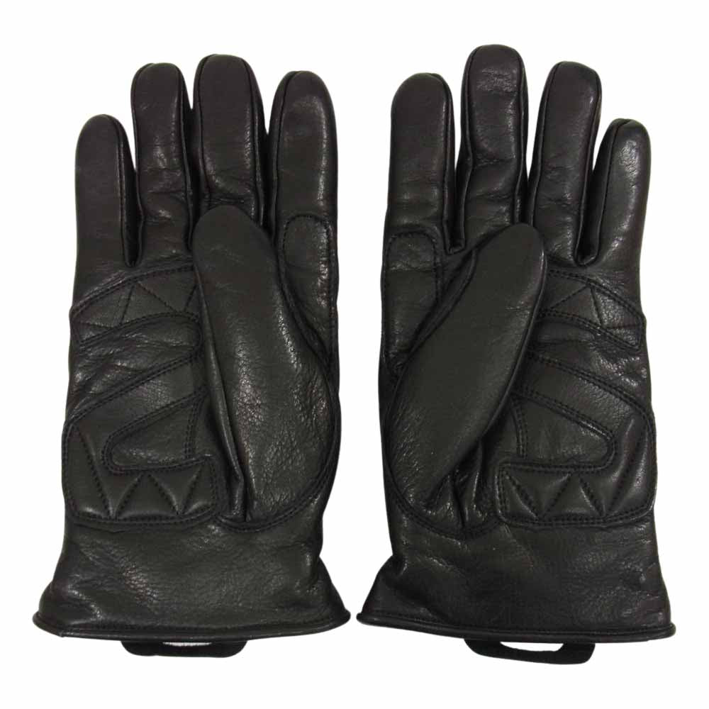 schott ショット レザー ワンスター 内ボア グローブ ブラック系 S【中古】