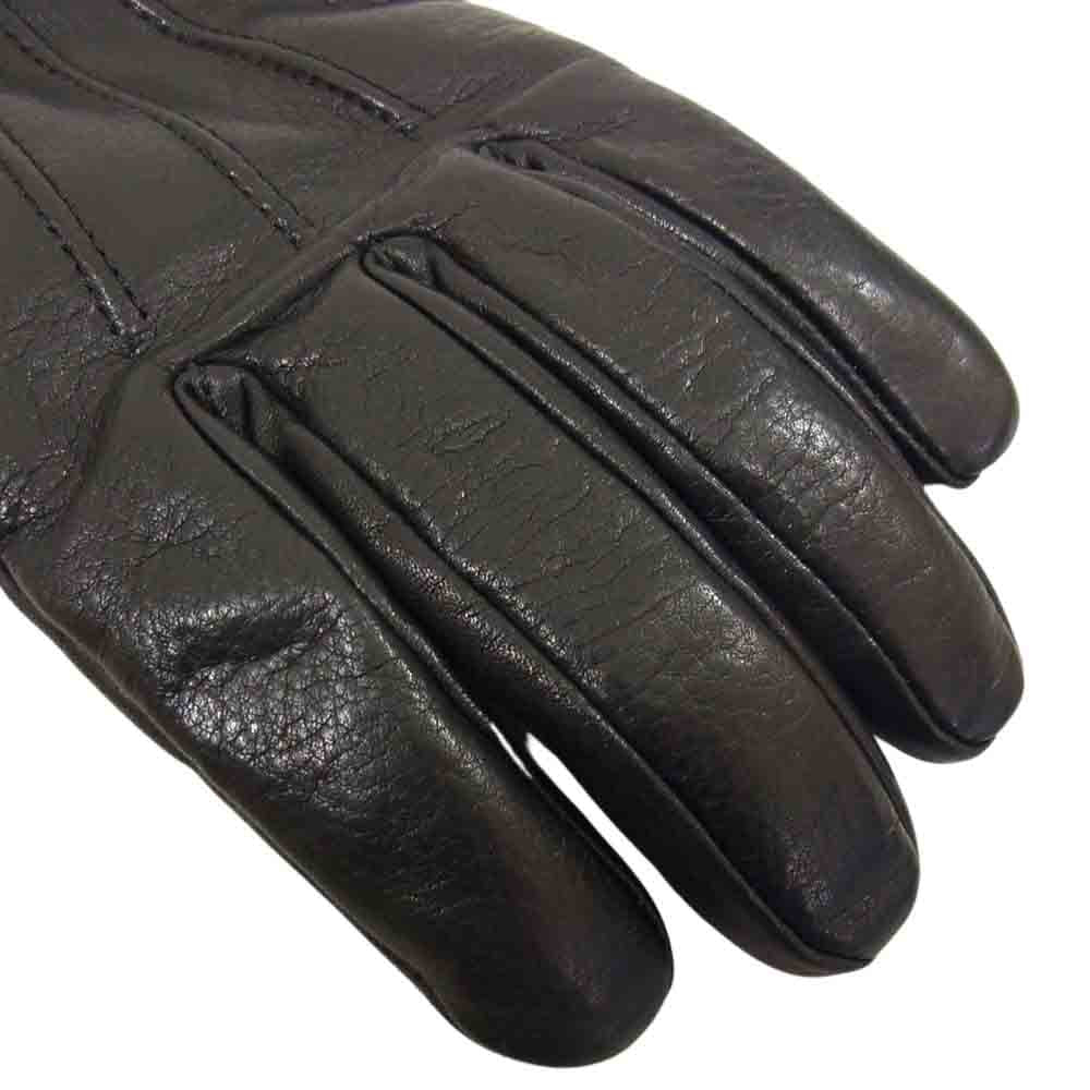 schott ショット レザー ワンスター 内ボア グローブ ブラック系 S【中古】