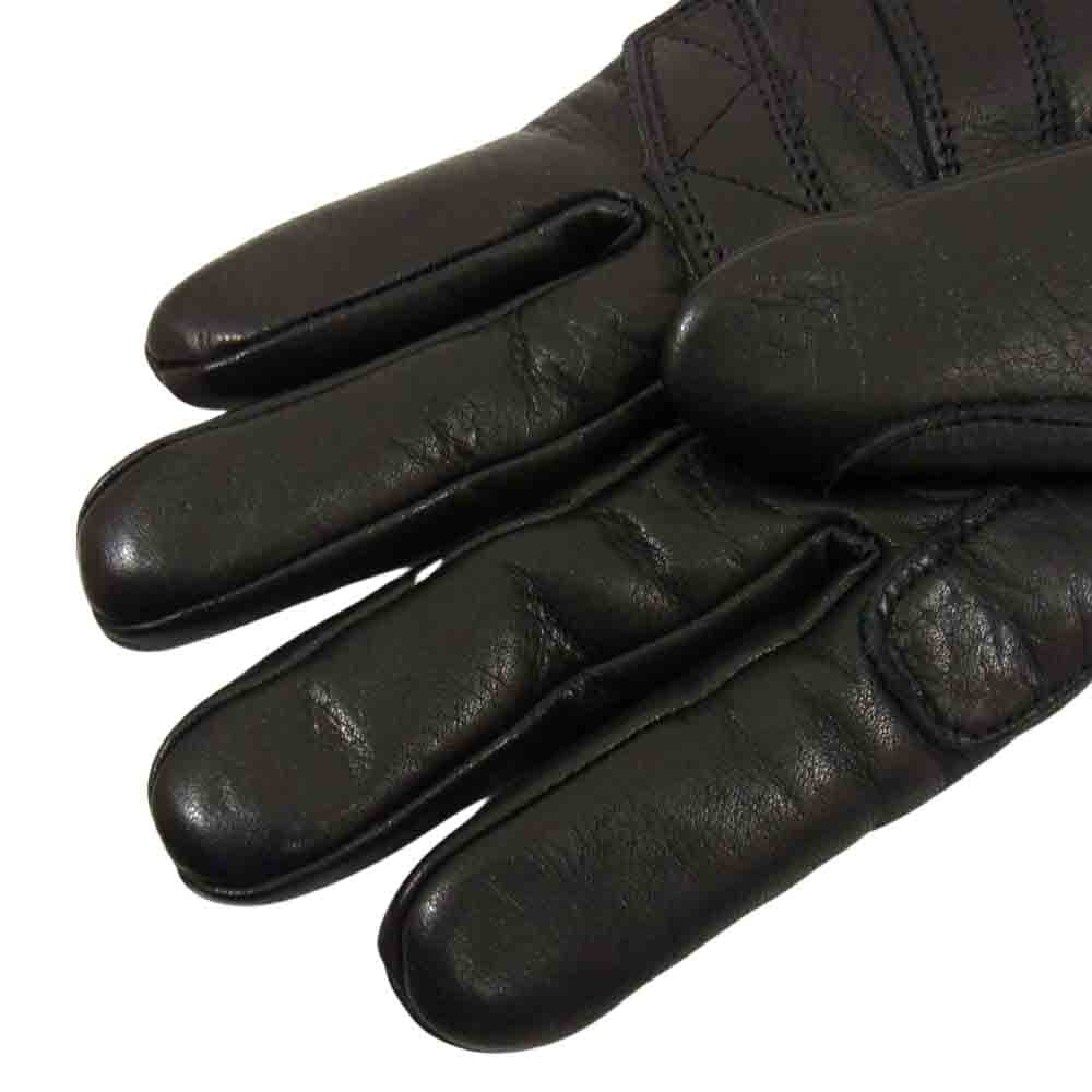 schott ショット レザー ワンスター 内ボア グローブ ブラック系 S【中古】