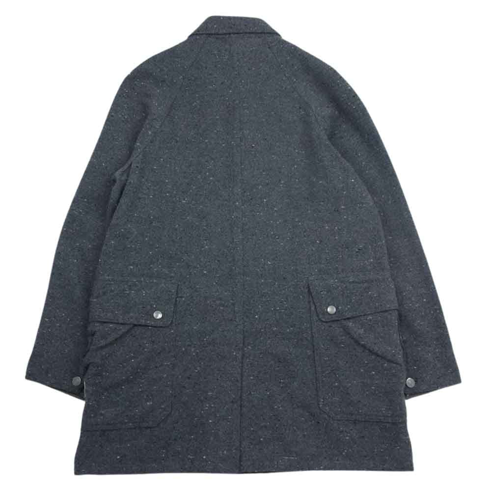 SASAFRAS ササフラス FALL LEAF COAT レーヨン混 ネップ ウール フォールリーフ コート グレー系 S【中古】