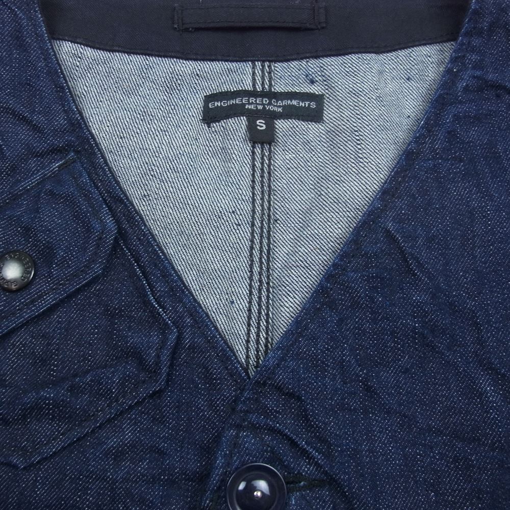 Engineered Garments エンジニアードガーメンツ デニム ワーク ベスト インディゴブルー系 S【中古】