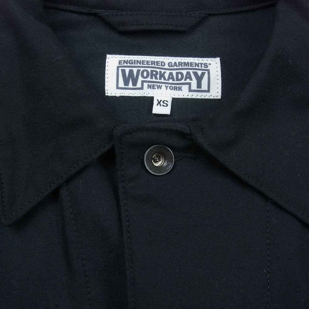 Engineered Garments エンジニアードガーメンツ WORKADAY ワーカデイ ショップコート ブラック ブラック系 XS【中古】