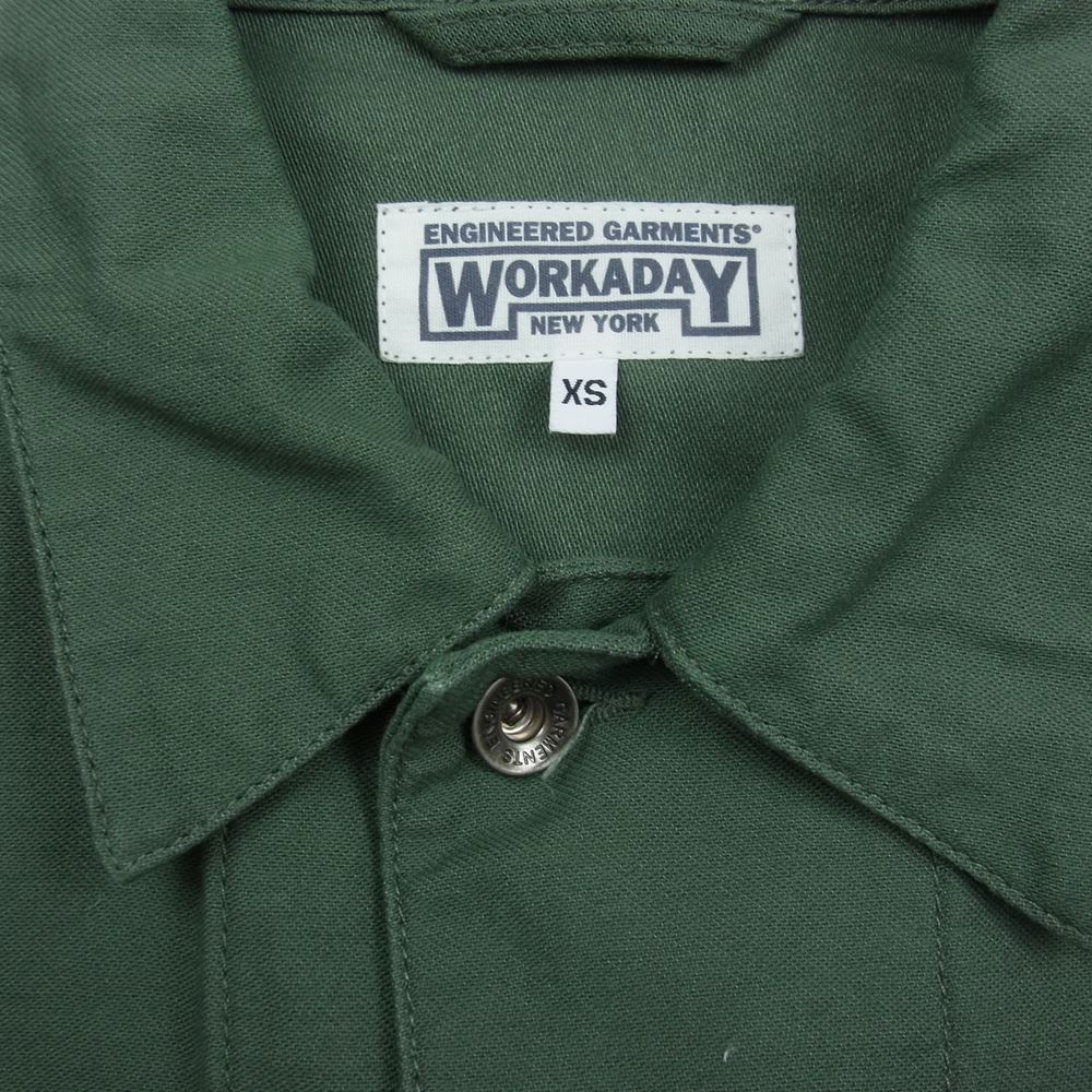 Engineered Garments エンジニアードガーメンツ WORKADAY ワーカデイ ショップコート カーキ カーキ系 XS【中古】