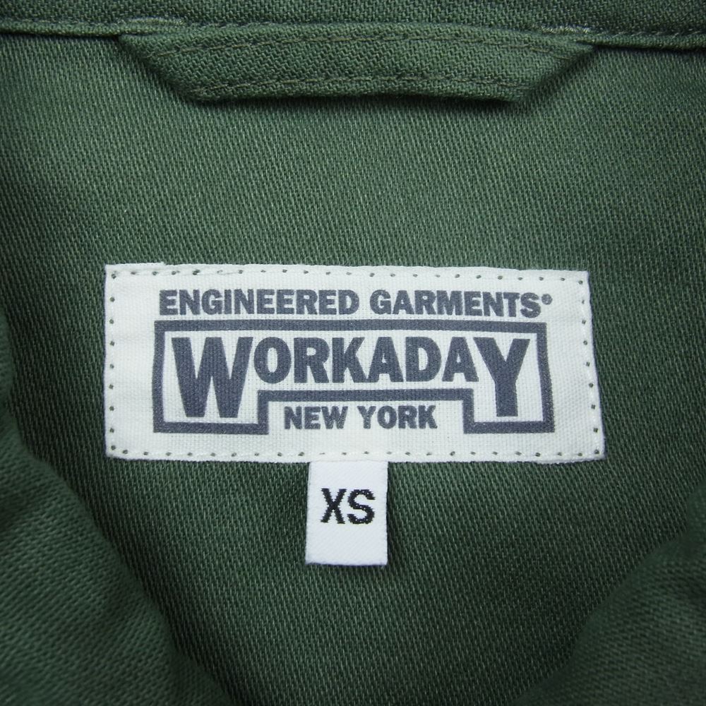 Engineered Garments エンジニアードガーメンツ WORKADAY ワーカデイ ショップコート カーキ カーキ系 XS【中古】