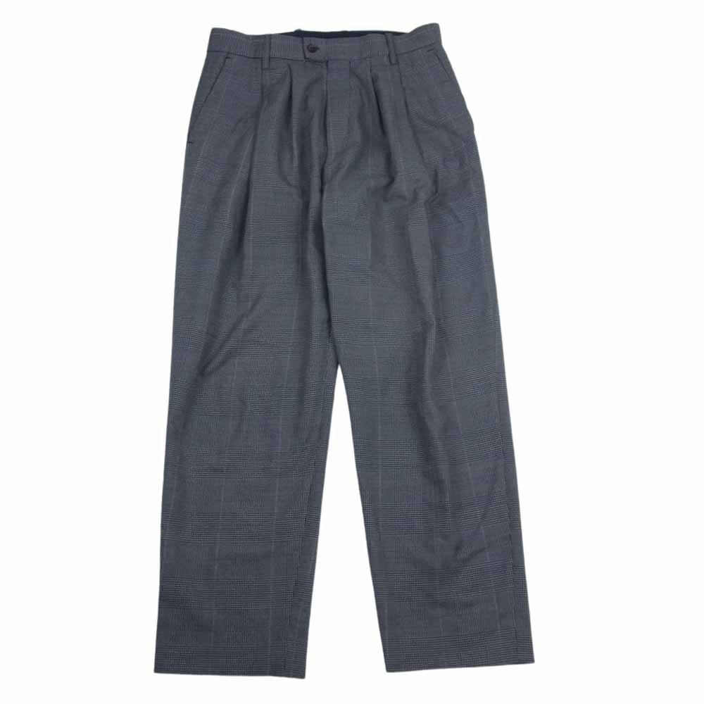 シュタイン ST.128-2 WIDE TAPERED TROUSERS A 2タック ワイド テーパード トラウザー スラックス パンツ グレー系 S【中古】