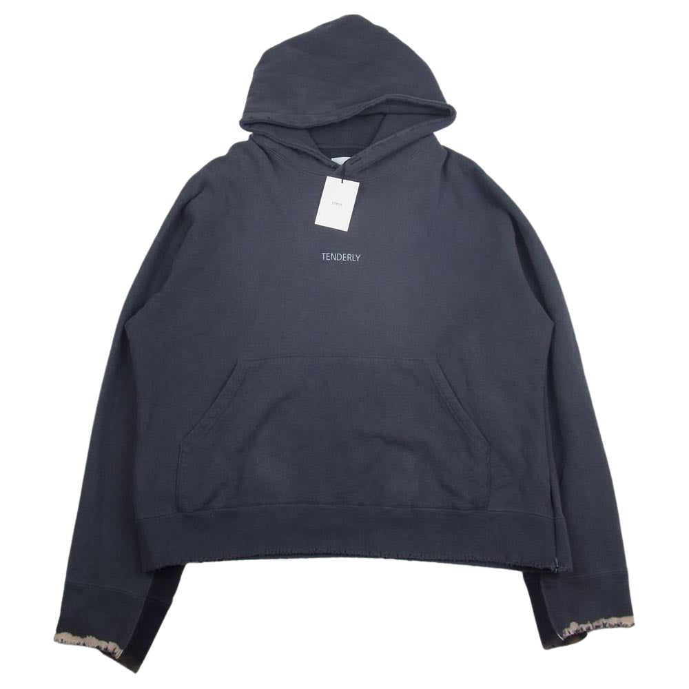 シュタイン ST.109 OVERSIZED REBUILD SWEAT HOOD TENDERLY オーバーサイズ プルオーバ― フーディ パーカー チャコール系 S【中古】