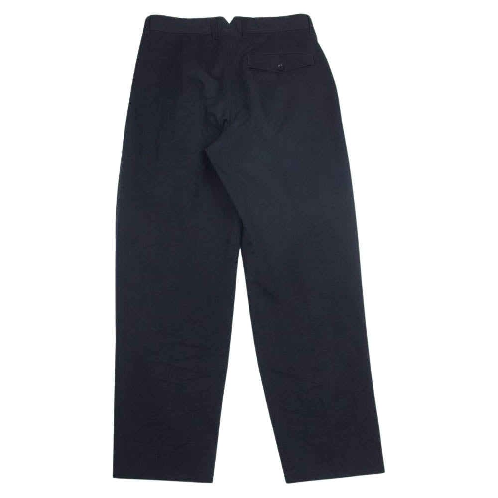 シュタイン ST.070-2 EX WIDE TROUSERS 2タック ワイド トラウザー スラックスパンツ ブラック系 S【中古】