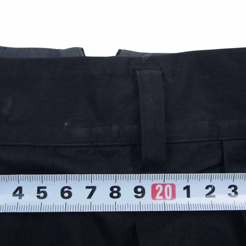 シュタイン ST.070-2 EX WIDE TROUSERS 2タック ワイド トラウザー スラックスパンツ ブラック系 S【中古】