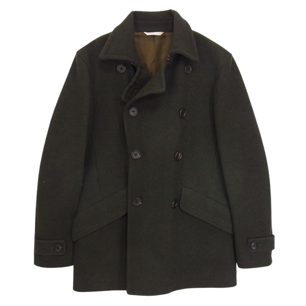 Paul Smith ポール・スミス PC-KS-56441  COLLECTION ピーコート Pコート ダブルボタン ウール カシミヤ混 カーキ系 M【中古】