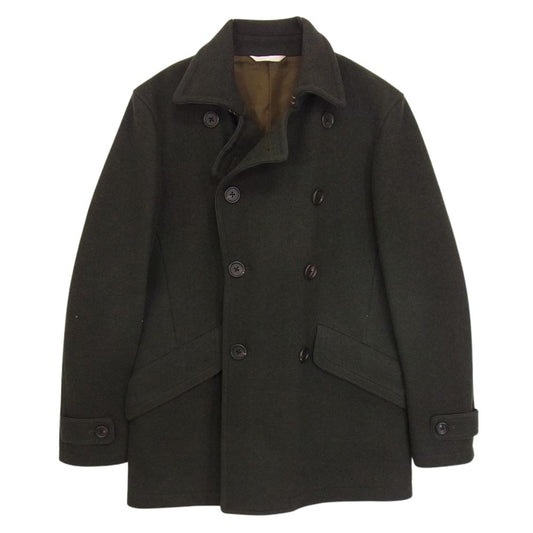 Paul Smith ポール・スミス PC-KS-56441  COLLECTION ピーコート Pコート ダブルボタン ウール カシミヤ混 カーキ系 M【中古】
