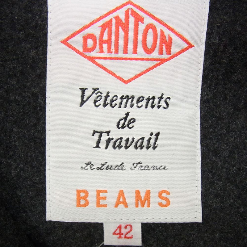 Danton ダントン 19A-FA-00 × BEAMS モッサ ダウン ジャケット グレー系 42【中古】
