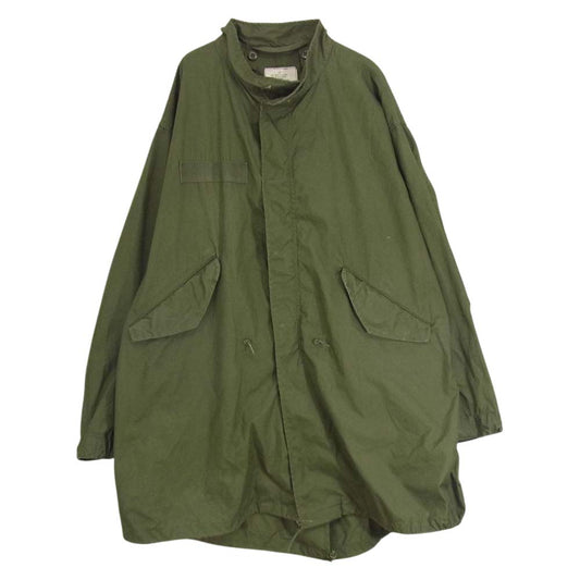 米軍 DLA100-80-C-2564 ヴィンテージ 80s M-65 ミリタリー フィッシュテール フィールドパーカー モッズコート カーキ系 L【中古】