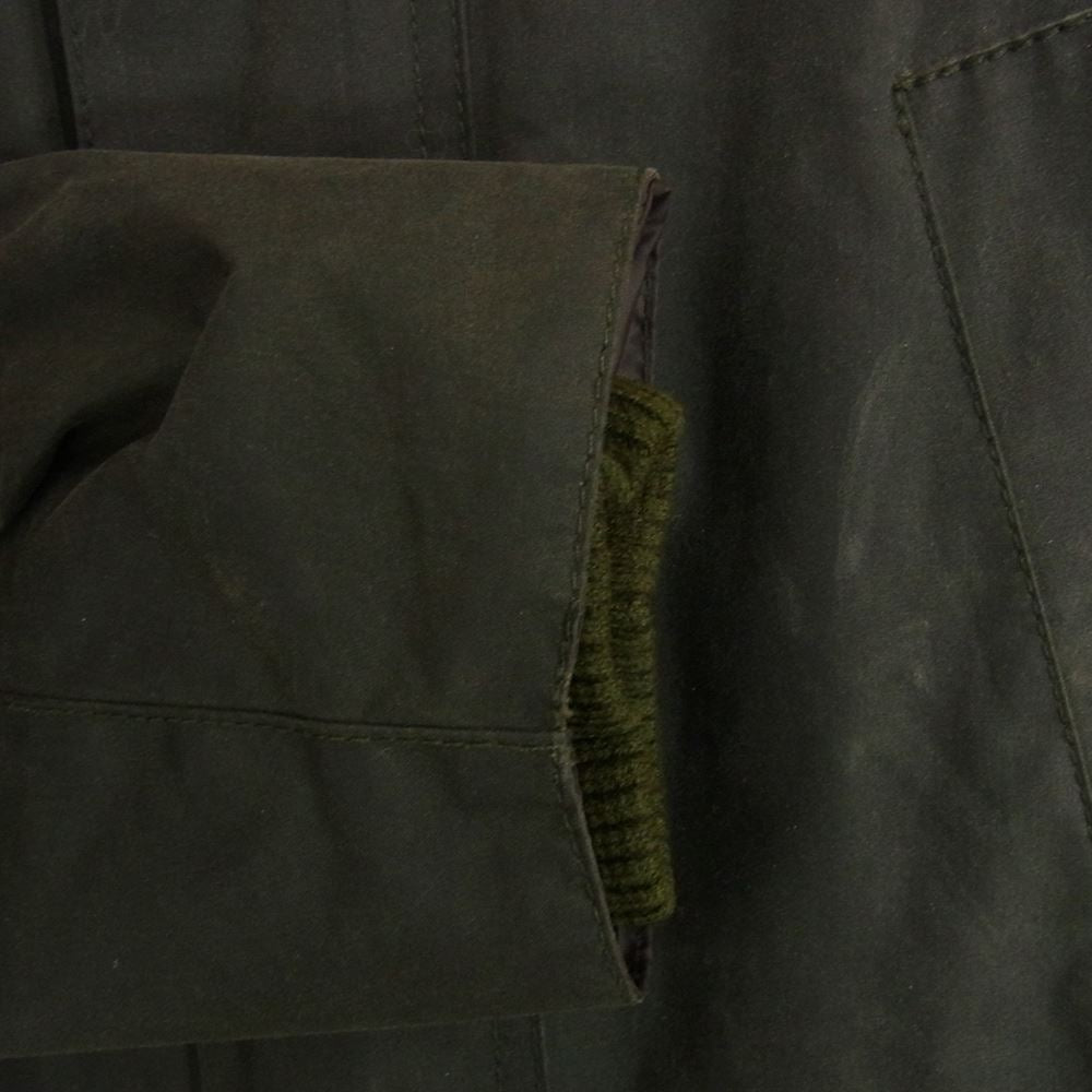 Barbour バブアー 英国製 BEDALE SL ビデイル スリムフィット オイルド ジャケット カーキ系 34【中古】