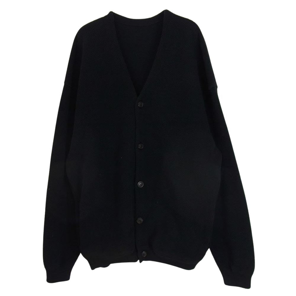 crepuscule クレプスキュール moss stitch V/N cardigan カーディガン ブラック系 2【中古】