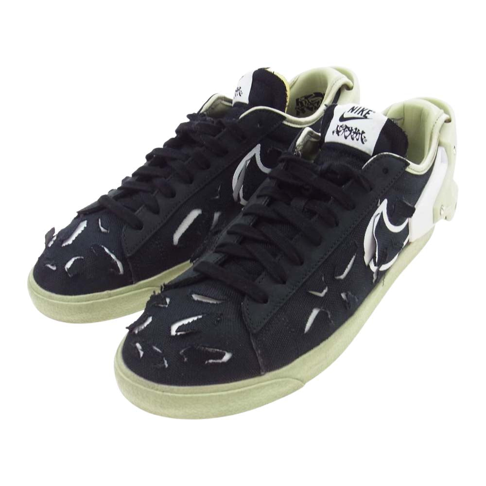 NIKE ナイキ DO9373 001 × ACRONYM BLAZER LOW アクロニウム ブレーザー ロウ スニーカー ブラック系 ライトグリーン系 27.5cm【中古】