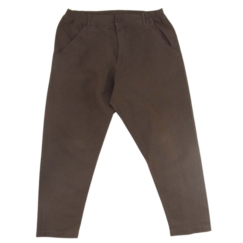 COMME des GARCONS HOMME DEUX コムデギャルソンオムドゥ 21SS DG-P053 ポリエステル 縮絨 テーパード パンツ カーキ系 L【中古】