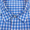 PORTER CLASSIC ポータークラシック 20SS  ROLL UP TRICOLOR SHIRT GINGHAM CHECK SHIRT ギンガムチェック ロールアップ 長袖 シャツ ブルー系 L【中古】