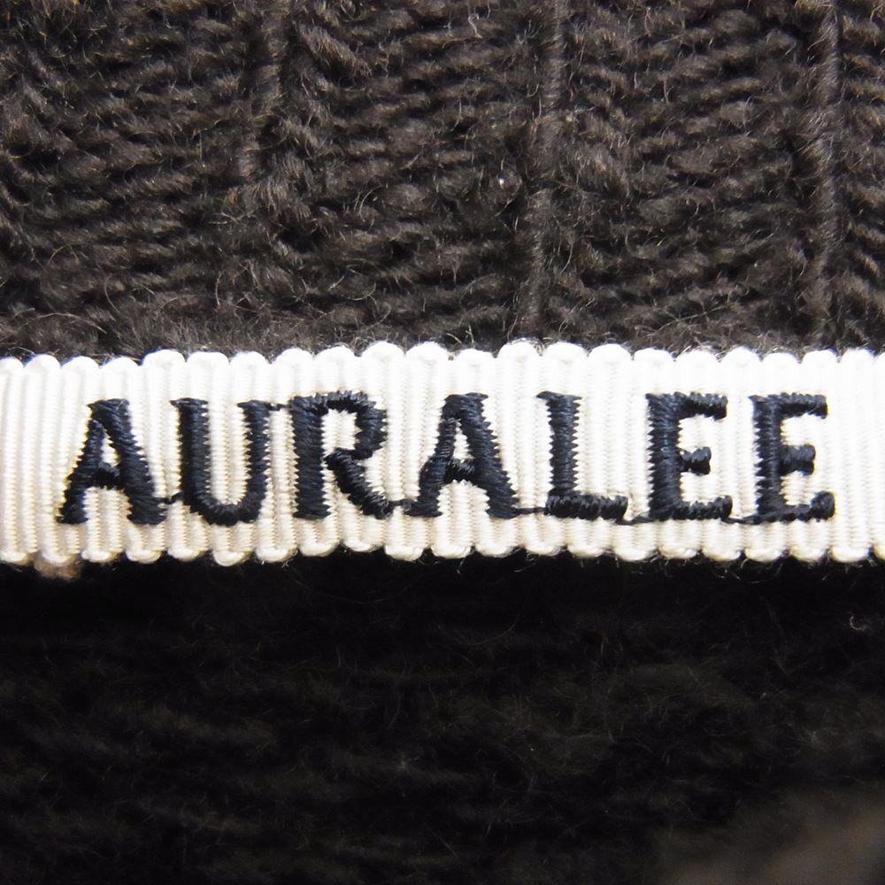 AURALEE オーラリー A21AP01SY WOOL SLUB KNIT P/O ウール スラブ ニット ブラウン系 5【中古】