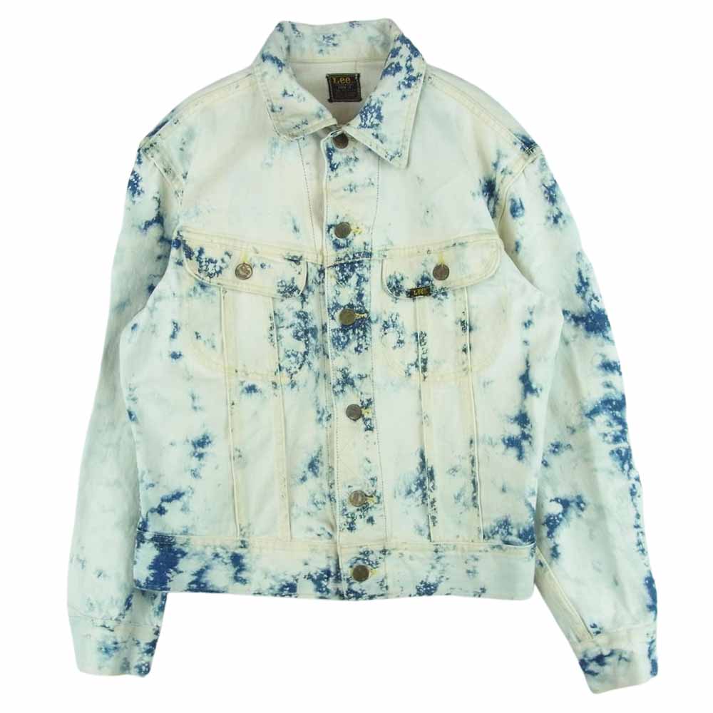 Lee リー 101-J ヴィンテージ ブリーチ デニム ジャケット アメリカ製 インディゴブルー系 ホワイト系 36 REGULAR【中古】