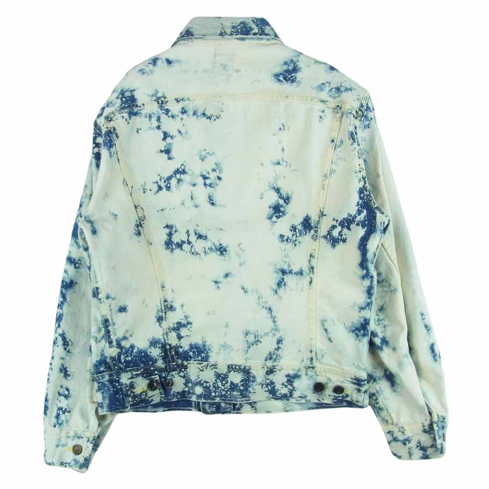 Lee リー 101-J ヴィンテージ ブリーチ デニム ジャケット アメリカ製 インディゴブルー系 ホワイト系 36 REGULAR【中古】