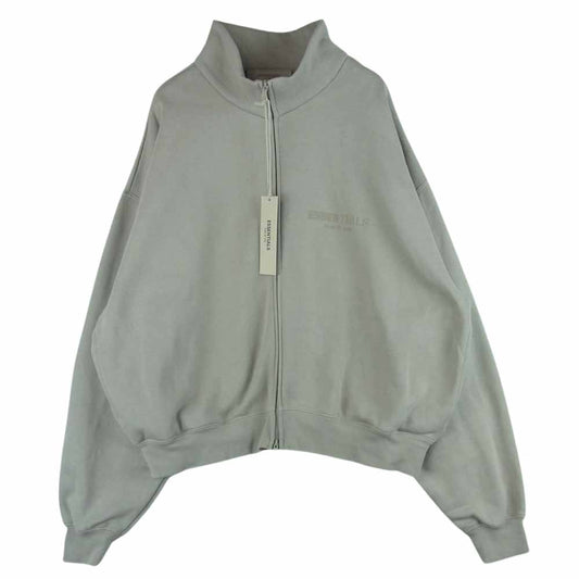 FEAR OF GOD フィアオブゴッド 22AW ESSENTIALS エッセンシャルズ 胸ロゴ フルジップ ジャケット Smoke グレー系 L【中古】