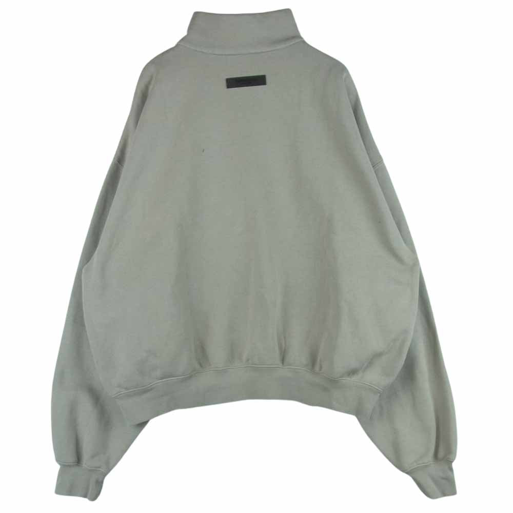 FEAR OF GOD フィアオブゴッド 22AW ESSENTIALS エッセンシャルズ 胸ロゴ フルジップ ジャケット Smoke グレー系 L【中古】