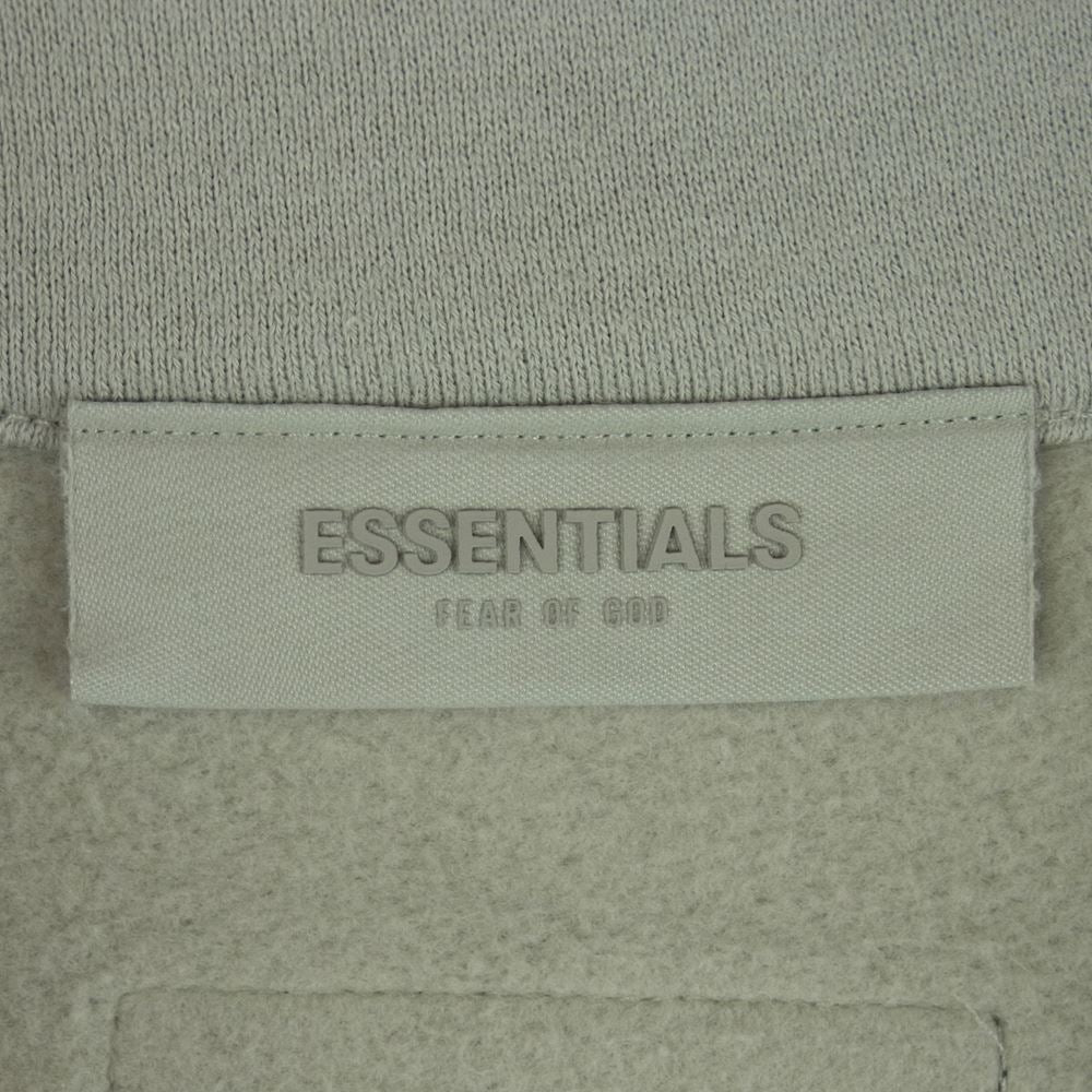 FEAR OF GOD フィアオブゴッド 22AW ESSENTIALS エッセンシャルズ 胸ロゴ フルジップ ジャケット Smoke グレー系 L【中古】