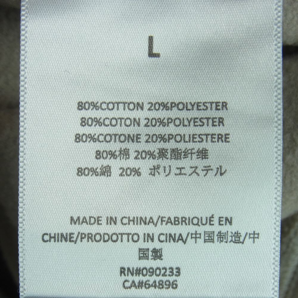 FEAR OF GOD フィアオブゴッド 22AW ESSENTIALS エッセンシャルズ 胸ロゴ フルジップ ジャケット Smoke グレー系 L【中古】