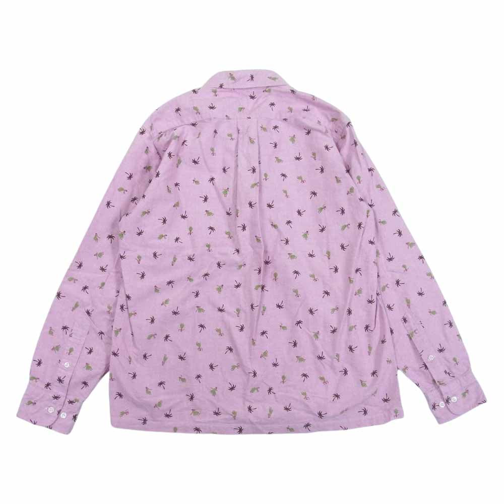 SUN SURF サンサーフ SS24815 HULA DANCER OXFORD L/S B.D. SHIRT長袖 長袖 シャツ レッド系 M【中古】