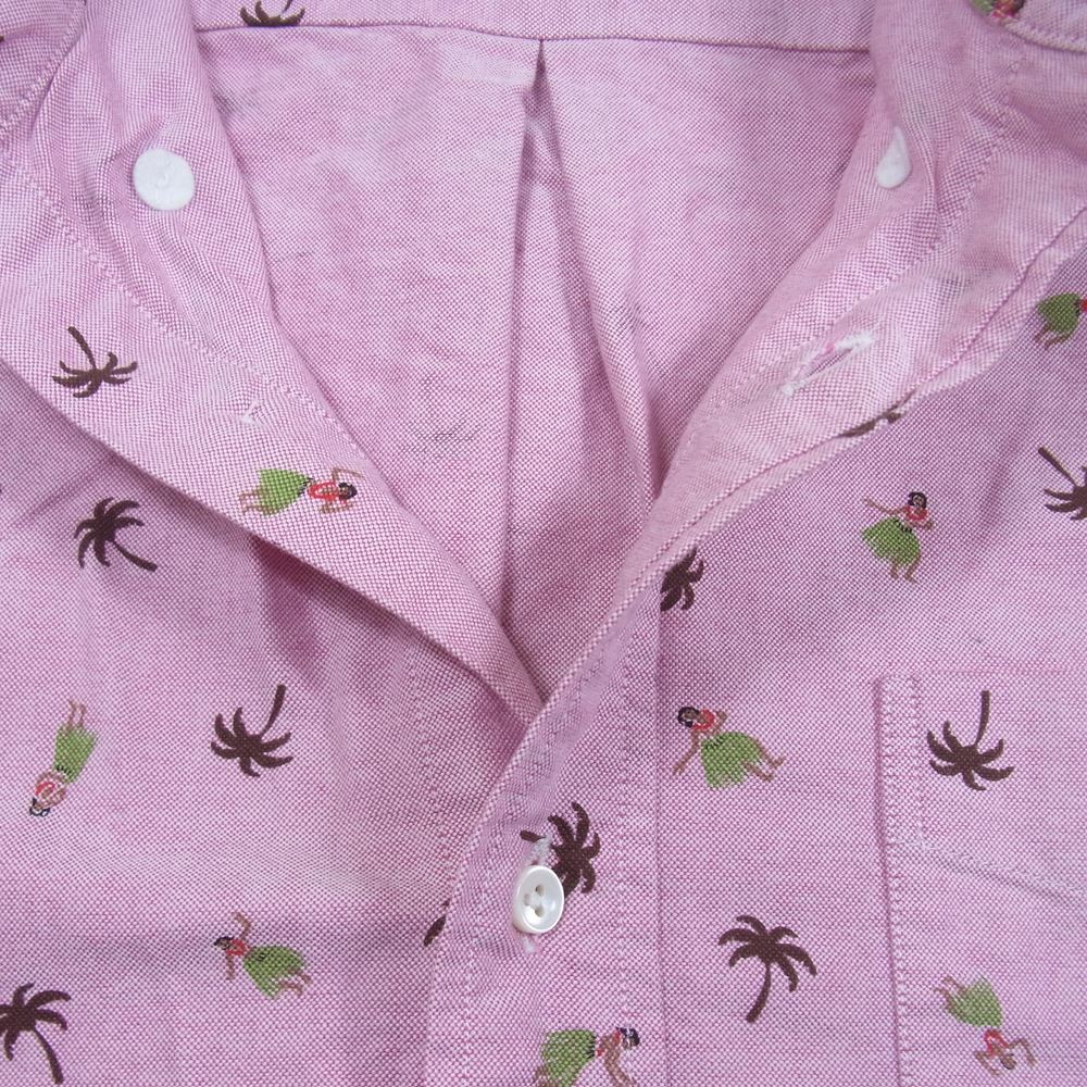 SUN SURF サンサーフ SS24815 HULA DANCER OXFORD L/S B.D. SHIRT長袖 長袖 シャツ レッド系 M【中古】